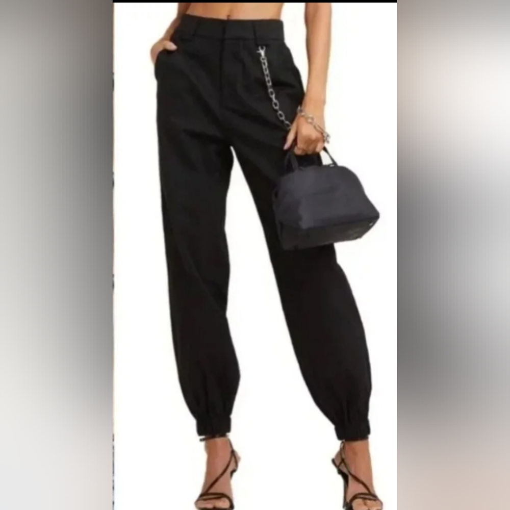 I.AM.GIA Cobain High Rise jogger black pants. Size XS